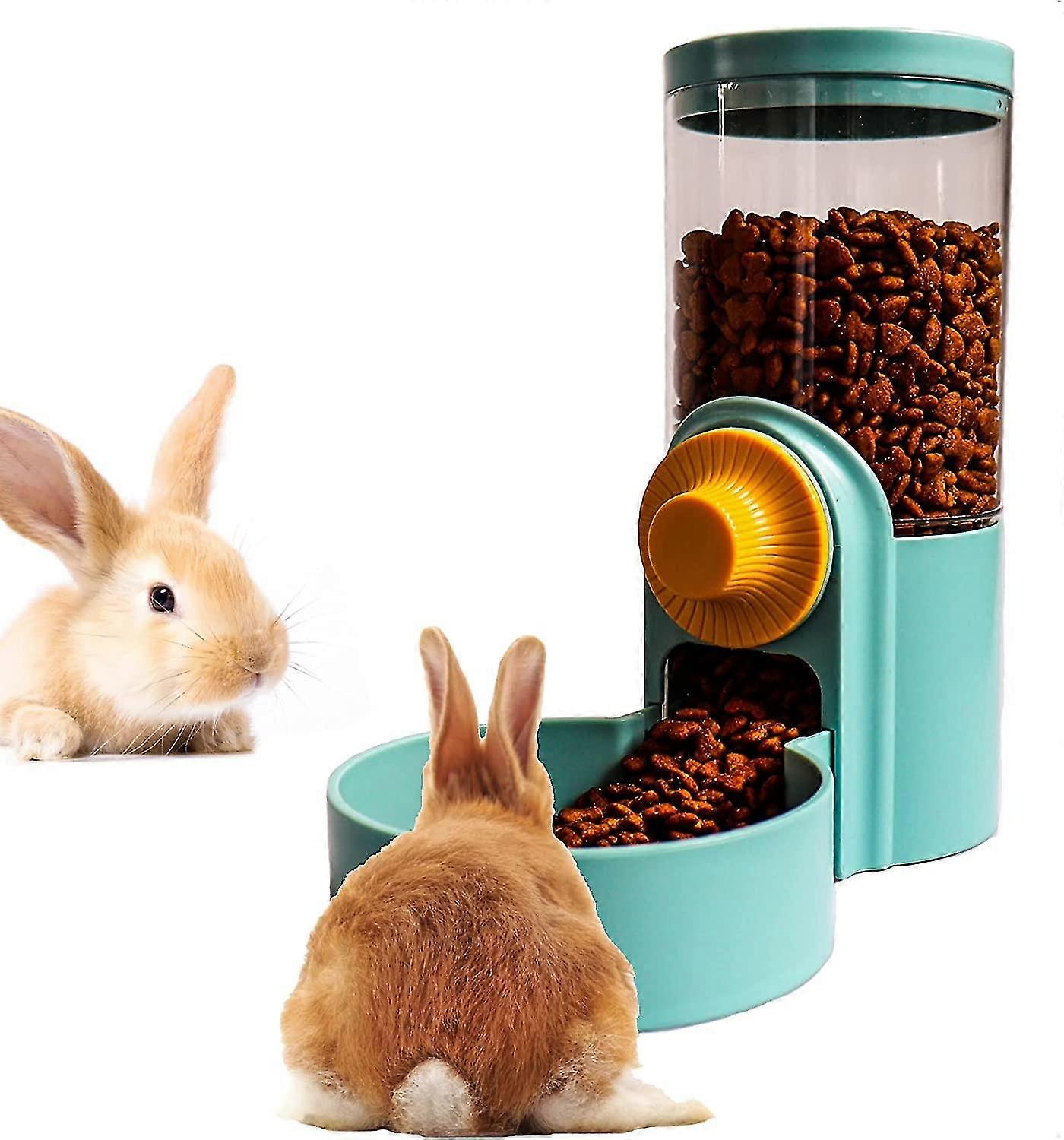 Rabbit Hanging Automatic Food Dispenser, Gravity Small Animals Cage Auto Feeder