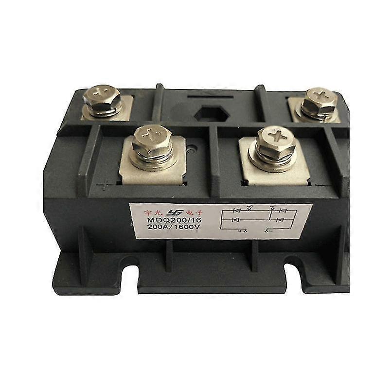 Mdq-200a Bridge Rectifier 200a 1600v Single Phase Full Wave Diode Module Switch Auxiliary Current Accessories-YuJia