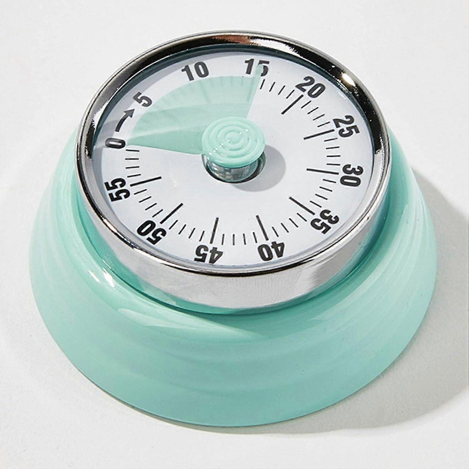 Kitchen TimerMechanical Magnetic Retro Countdown Timer for Cooking Baking Gaming(Green)