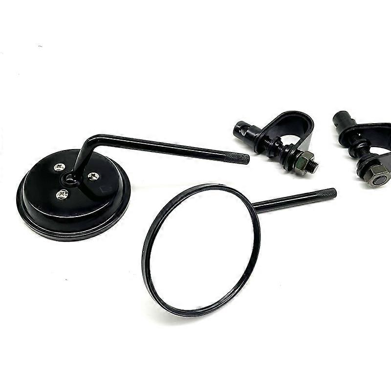 Suitable for Maverick electric car, Harley motorcycle, retro caliper rearview mirror, small round mirror, reflector, reversing mirror