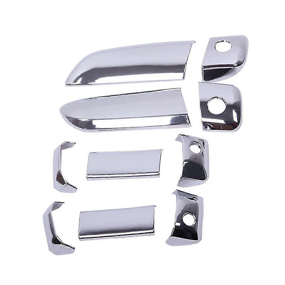 10pcs/set Car Abs Chrome Door Handle Bowl Insert Frame Overlay Panel For Hiace 2005-2015 Car Stylin