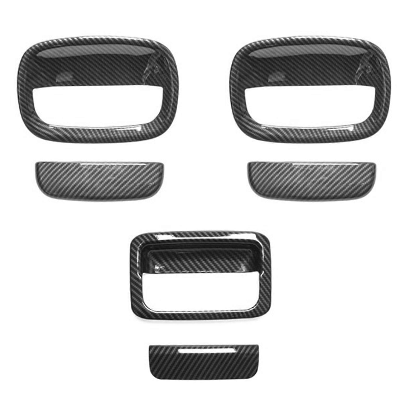 Door Handle Shell Outer Door Handle Decoration Cover ABS Carbon Fiber Grain for --Jimny 2019 2020 2