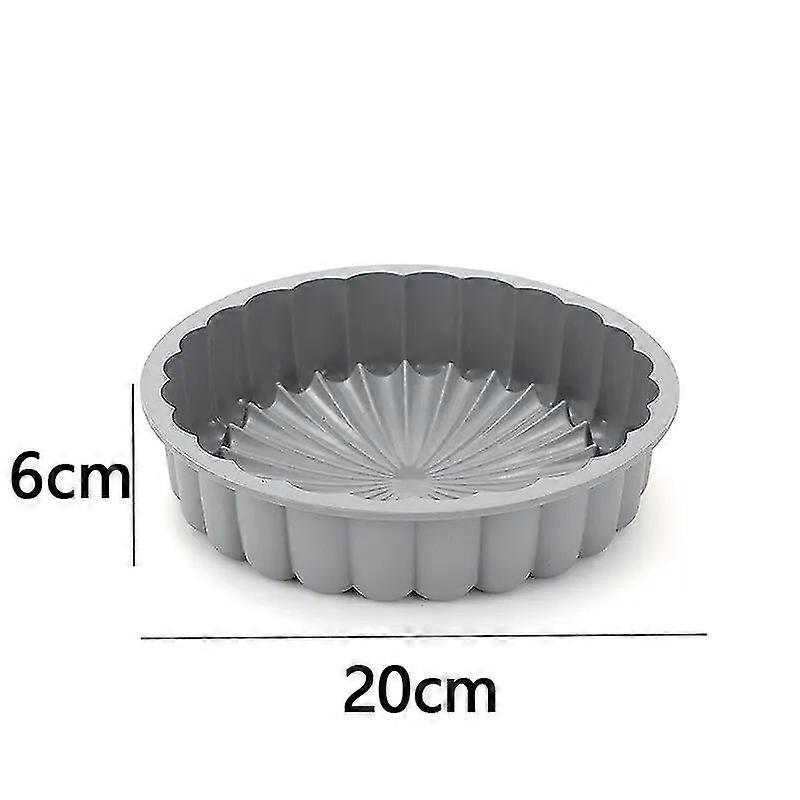 1PC Silicone Cake Pan Multi-Functional Round High Temperature Resistant DIY Baking Mold