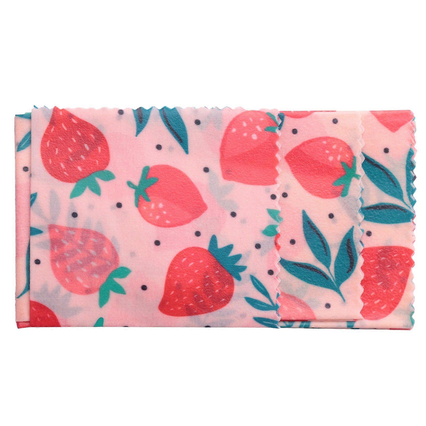 1Set Reusable Beeswax Cloth Wrap Food Bag Lid Jungle Party Bees Wax Wrap for Sandwich Cheese