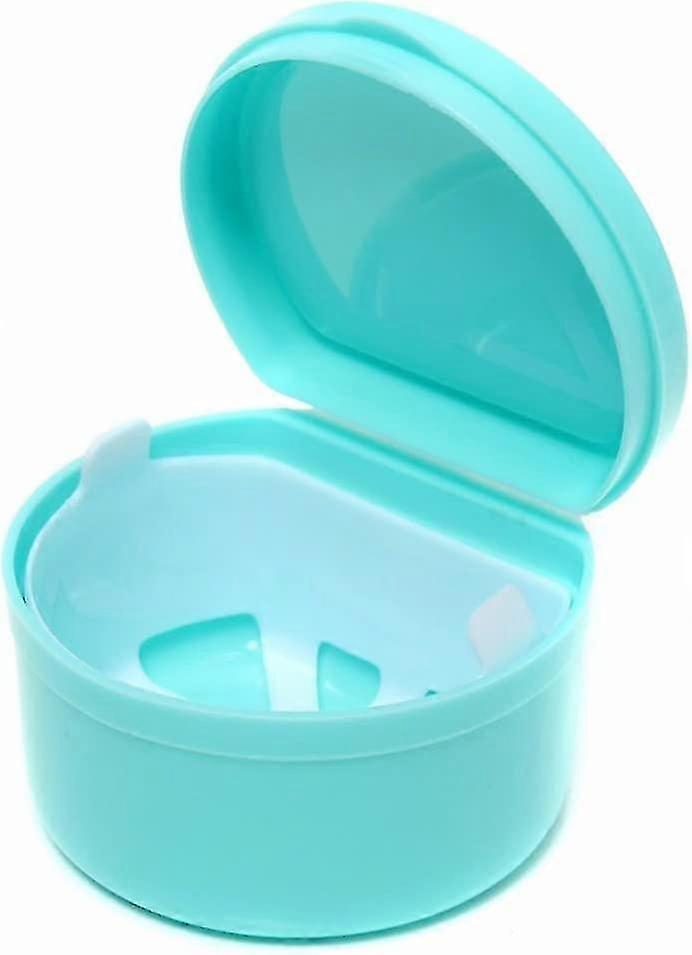 1 Pcs Orthodontic Denture Teeth Denture Box Storage Box With Hanging Net (random Color)