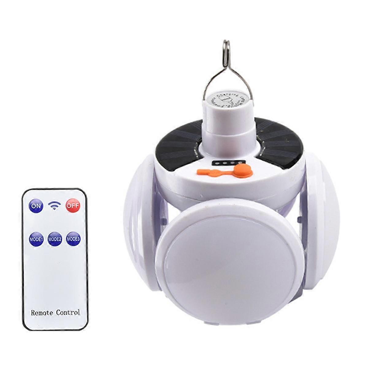 Solar Energy Camping Lamp USB Rechargeable LED Remote Control Foldable Lantern Portable Emergency Lamp