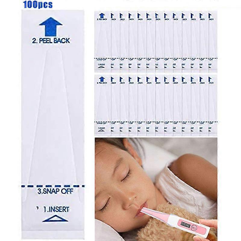 100pcs Thermometer Probe Covers Disposable Digital Thermometer Protective Covers for