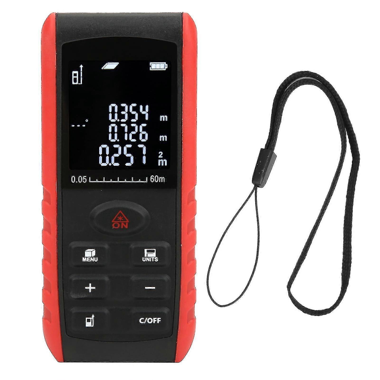 Kxle60 lcd handheld digital laser distance meter range finder distance measuring instrument