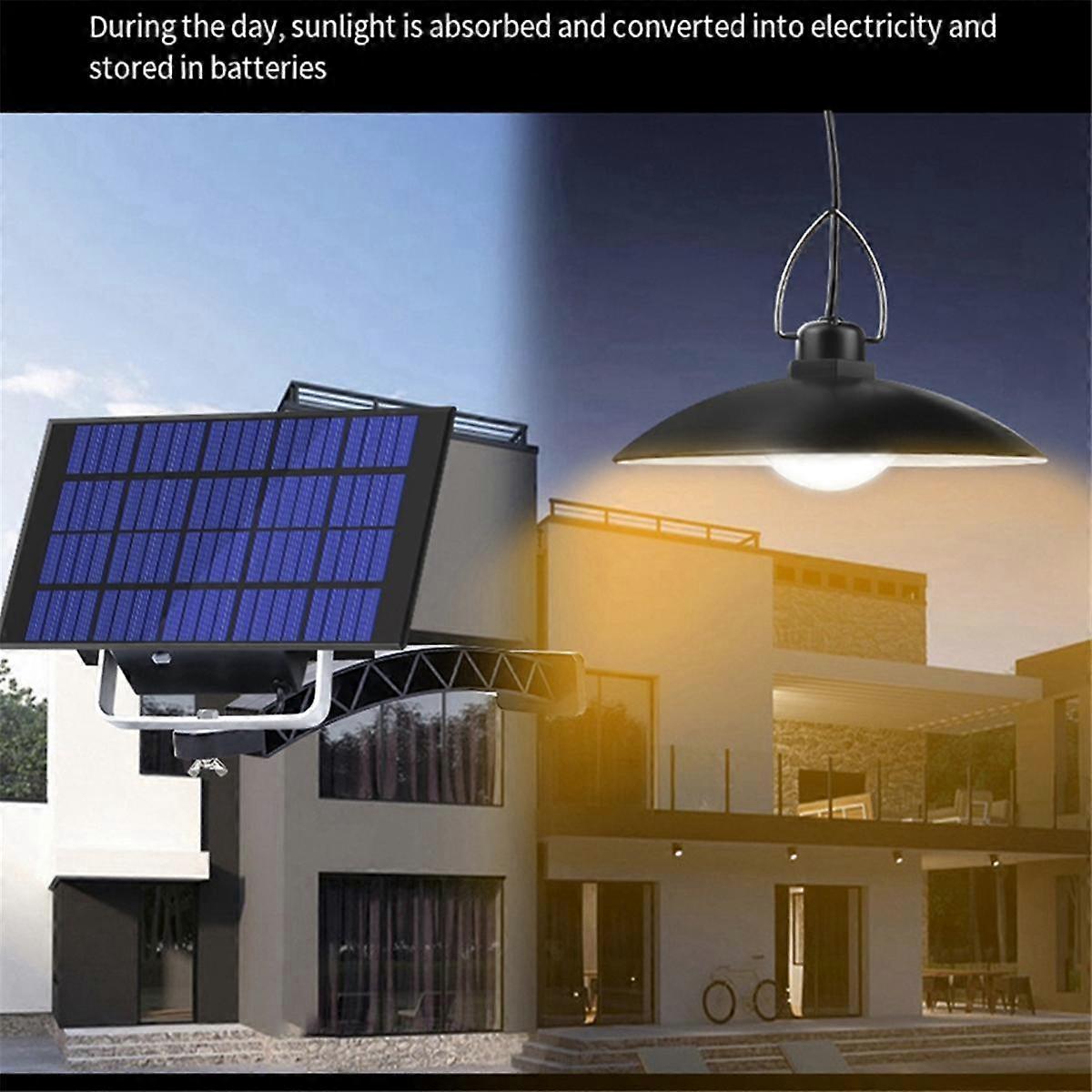 Solar Pendant Light with Remote Control Outdoor Indoor Solar LampLine Solar Lighting for Camping Ga