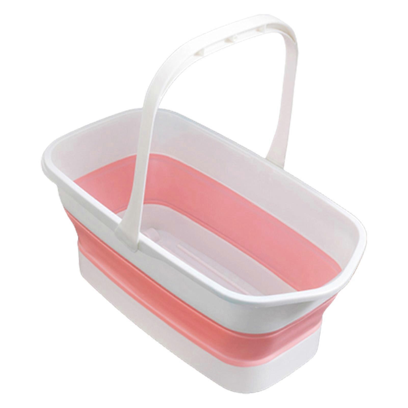 Plastics Folding Cleaning Mop Bucket Mop Bucket with Handle Design for House Cleaning Camping Fishing