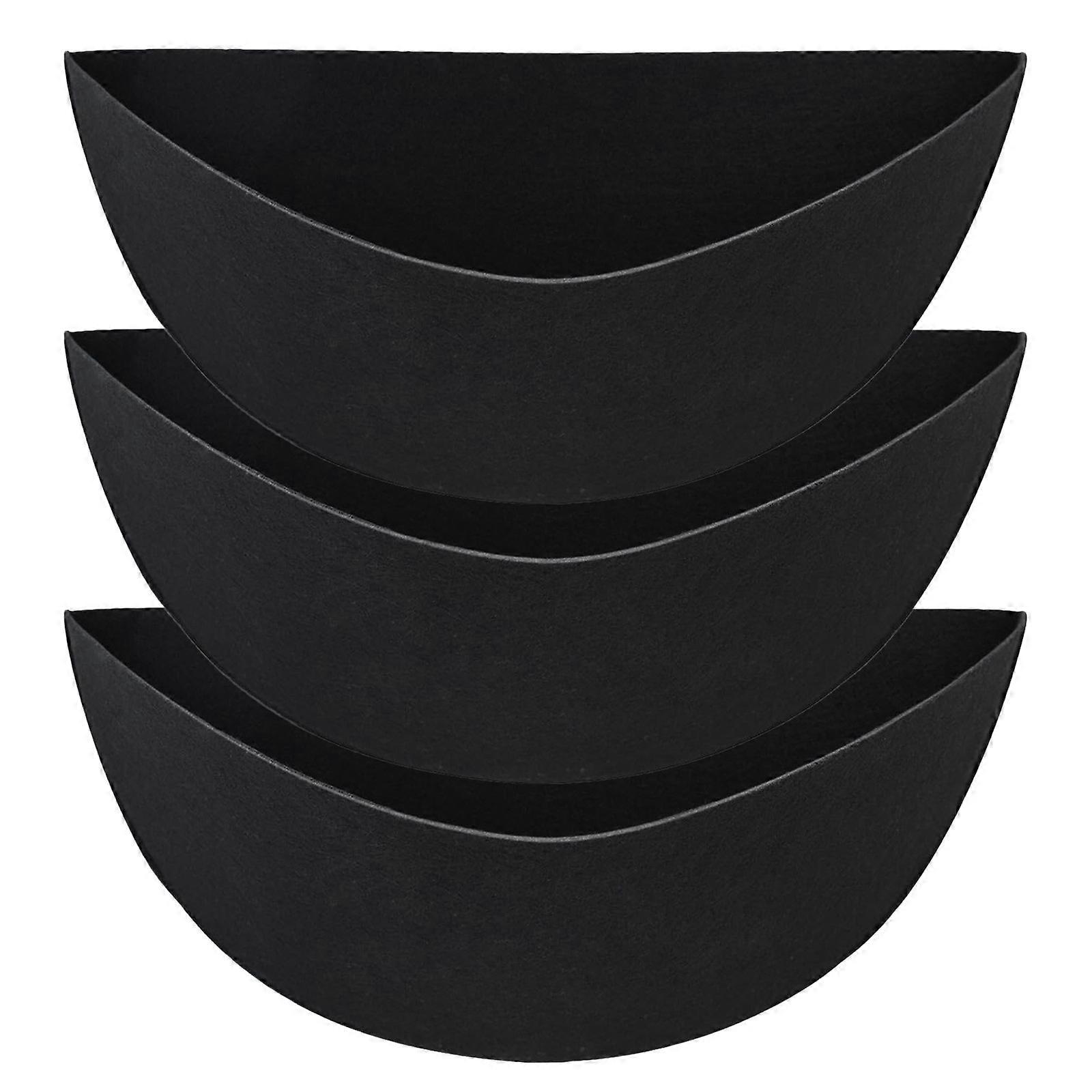 3PCS Half Round Flower Pot Padding Fabric Padding Reusable Garden Flower Basket Padding Replacement Padding FLYE2993