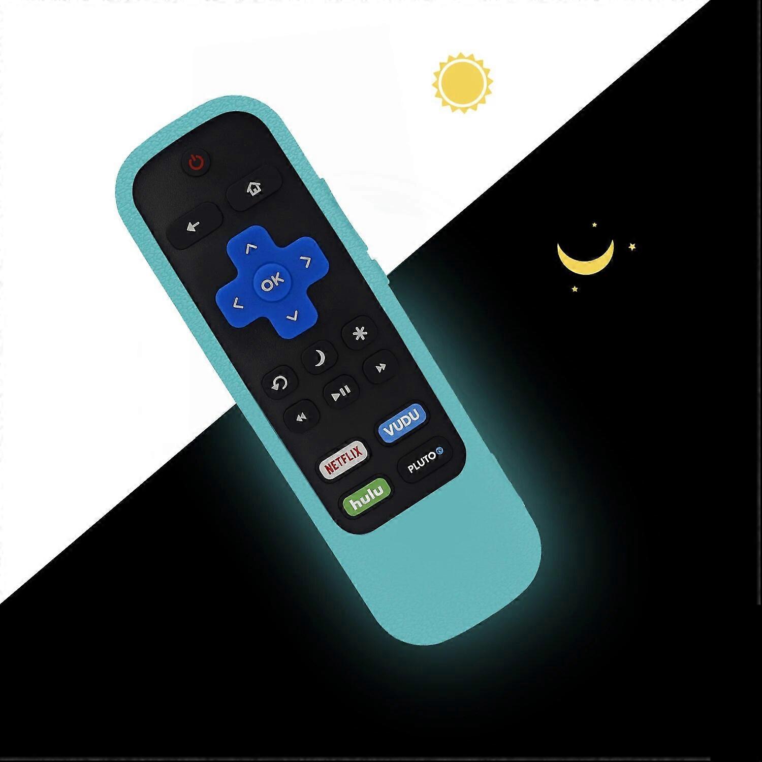 Protective Case Fit for TCL Roku TV Steaming Stick 3600R 3800/3900 Remote Controller Silicone Cover Shock Proof Skin Anti-Slip
