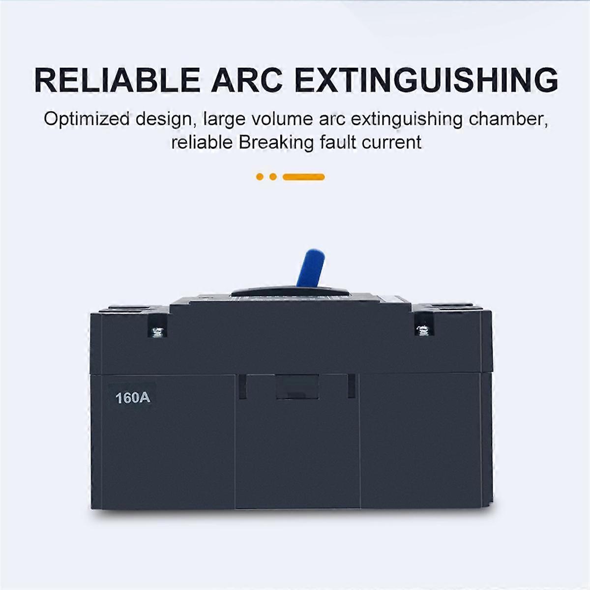 2P DC 1000V Solar Molded Case Circuit Breaker MCCB Overload Protection for Solar Photovoltaic PV,1