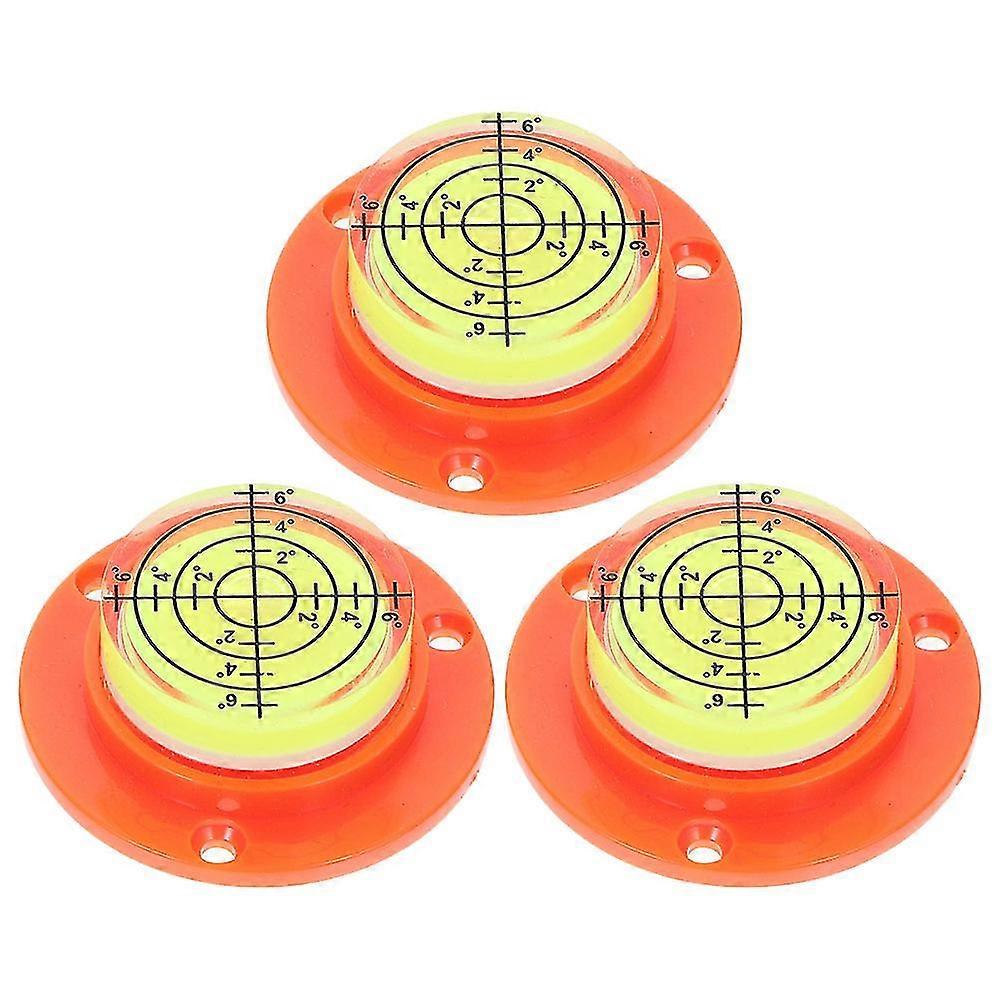 3pcs Mini Level Bubbles Small Circular Bubble Levels Measuring Tools For Travel Trailer Turntable