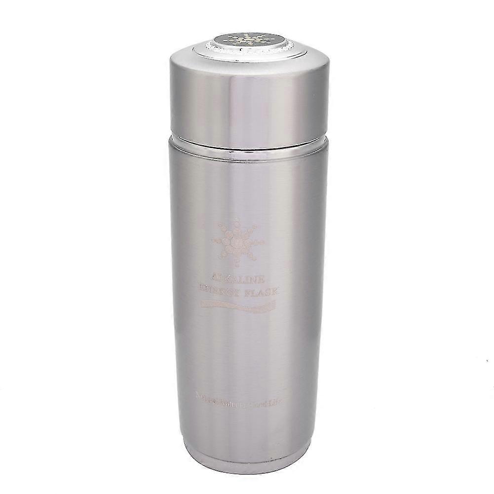 Alkaline Water Bottle Nano Balance Bio Energy Lonizer Cup Flask Double Filter Core(silver)