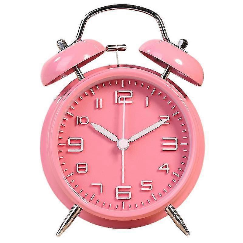 Väckarklocka för tunga sliprar, bakgrundsbelysning, batteridriven gammaldags väckarklocka för sovrum