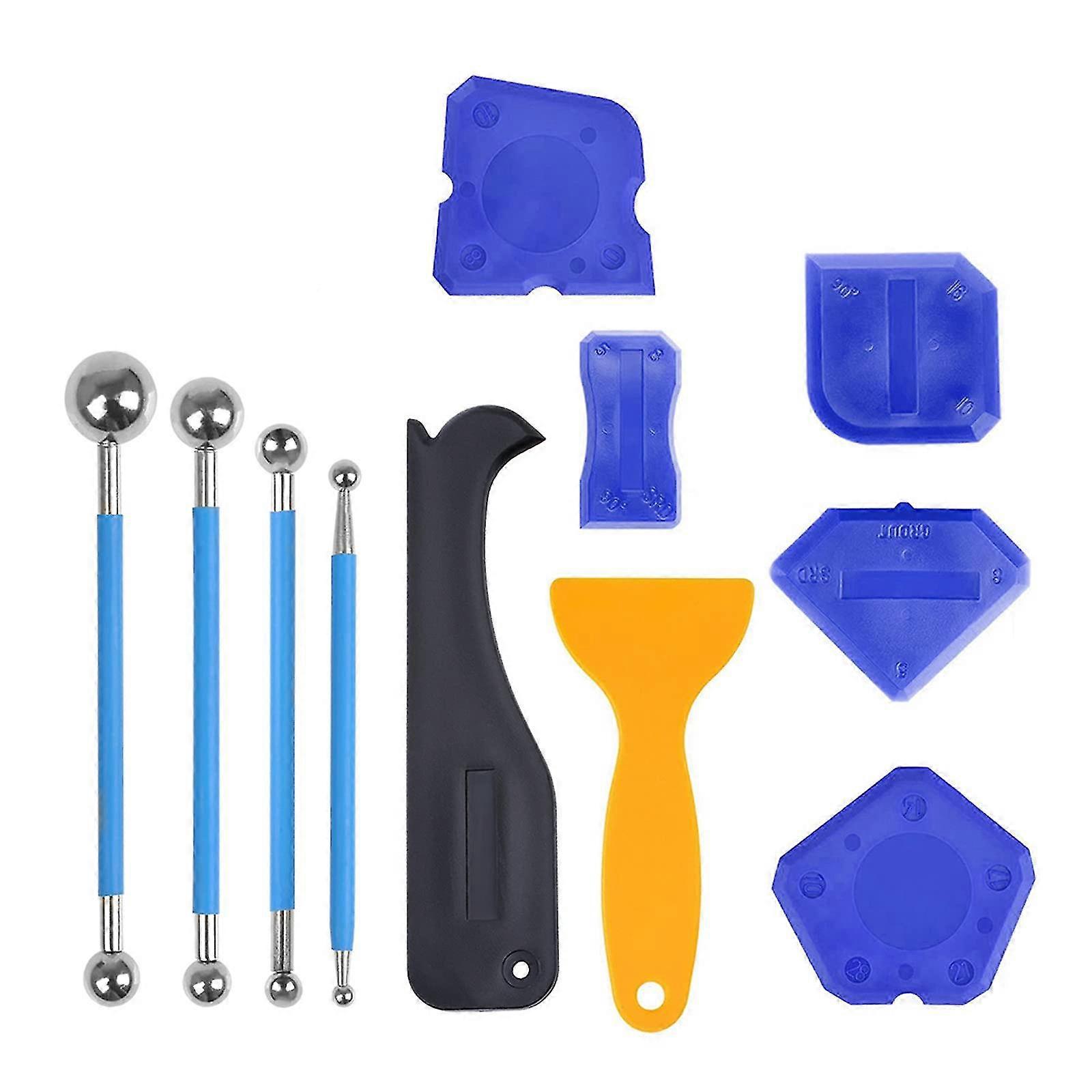 13pcs Silicon Sealant Tools Caulking Tools Kit Sealant Finishing Tool For Any Edge, Corner Or Joint