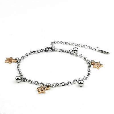 Stainless Steel Love for Animals Bell Charm Anklet Foot Chain Adjustable Charms Handmade 9"rose gold