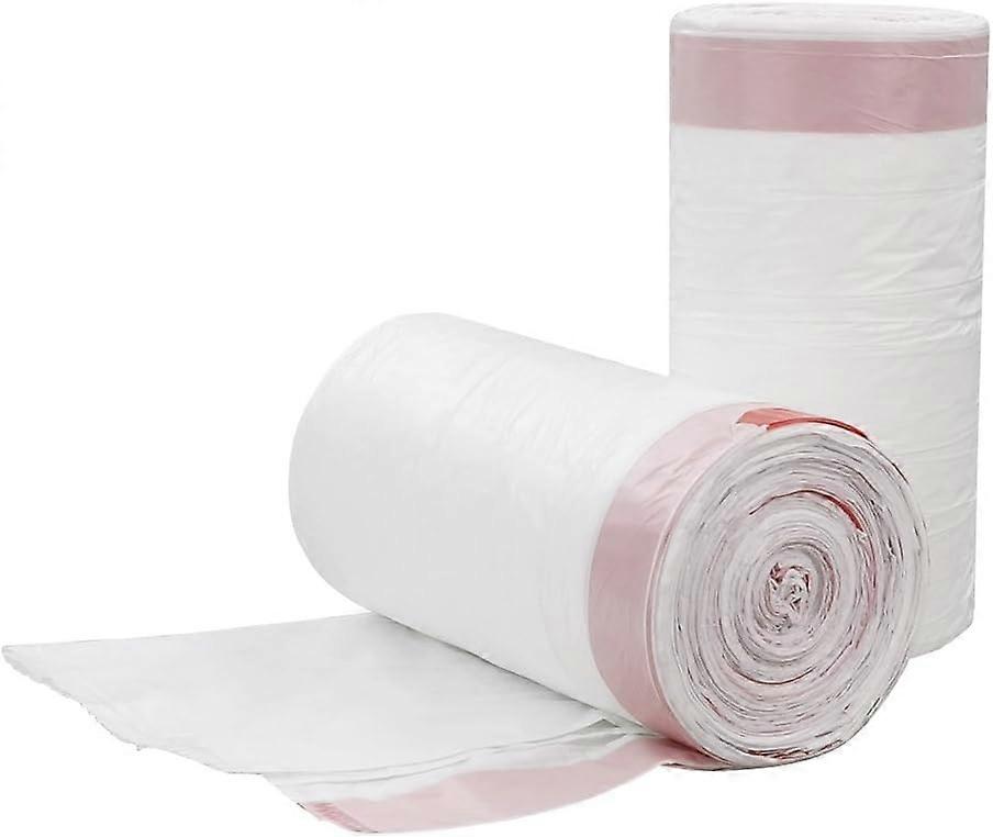40*50cm 120 Count Drawstring Trash Bag, White