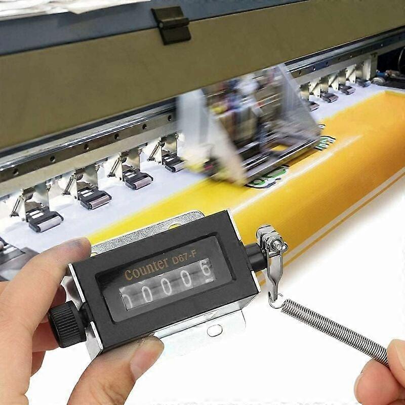 D67-F 5 Digit Mechanical Counter Resettable Manual Pull Counter Count Range 0-99999