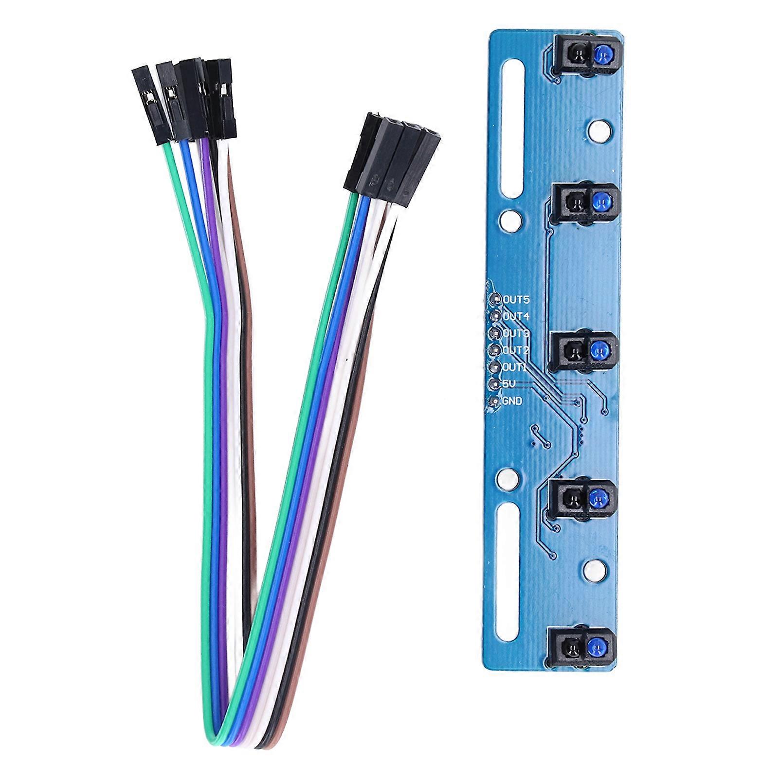 5 Way Tracking Sensor Infrared Reflection Sensor Module Photoelectric TCRT5000L 3.3V?5V