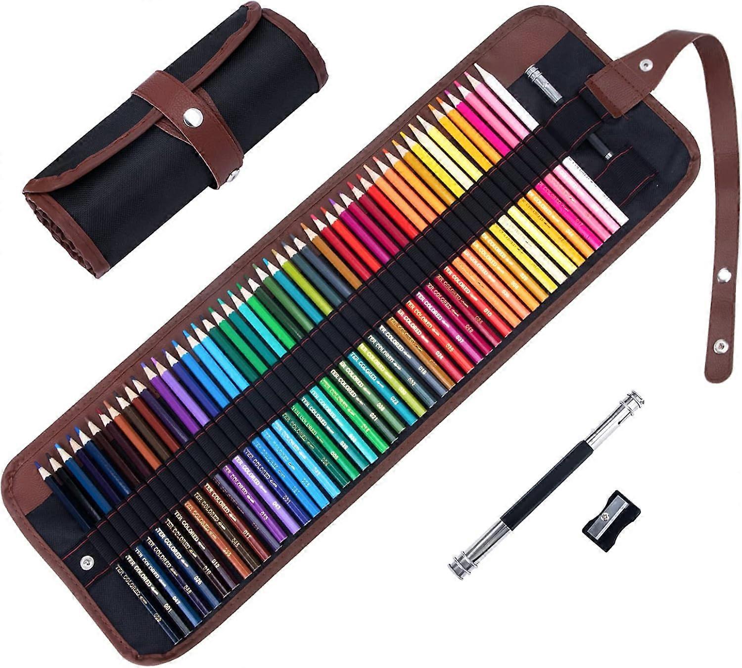 Colored Pencils Professional Drawing Kit, 48pcs Painting and Sketching Vibrant Coloring Pencils with Pencil Case, Easy Storage for Kids and Adults, C