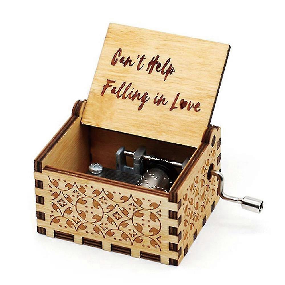 Music Box Trähantverk Julklapp