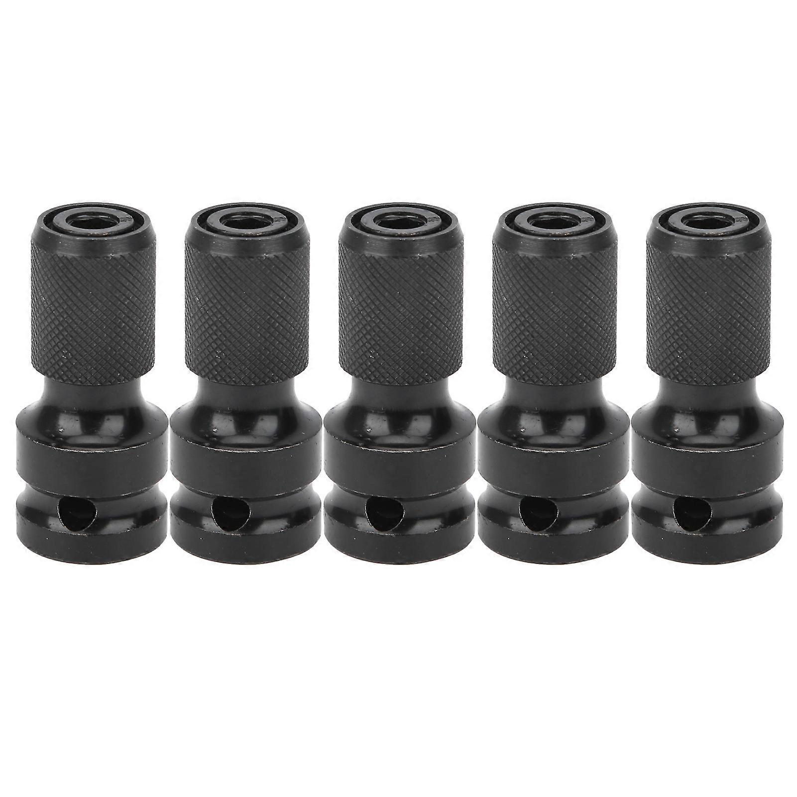 5Pcs Electric Wrench Socket Adapter 1/2 Square to 1/4 Hex Bit Telescopic Converter