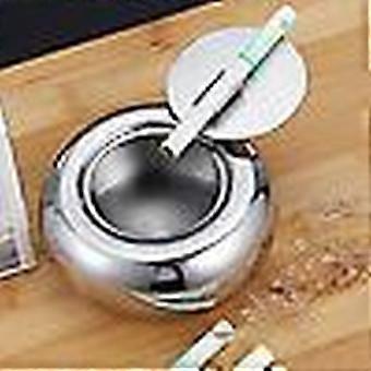 Posacenere Sigillabile A Tamburo In Acciaio Inox – Inodore, Antiribaltamento, Con Coperchio, 3 Colori E 2 Taglie