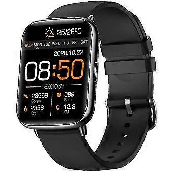 Chronus Smart Watch For Men And Women,body Temperature,heart Rate And Blood Pressure,step Calorie Counter(black)