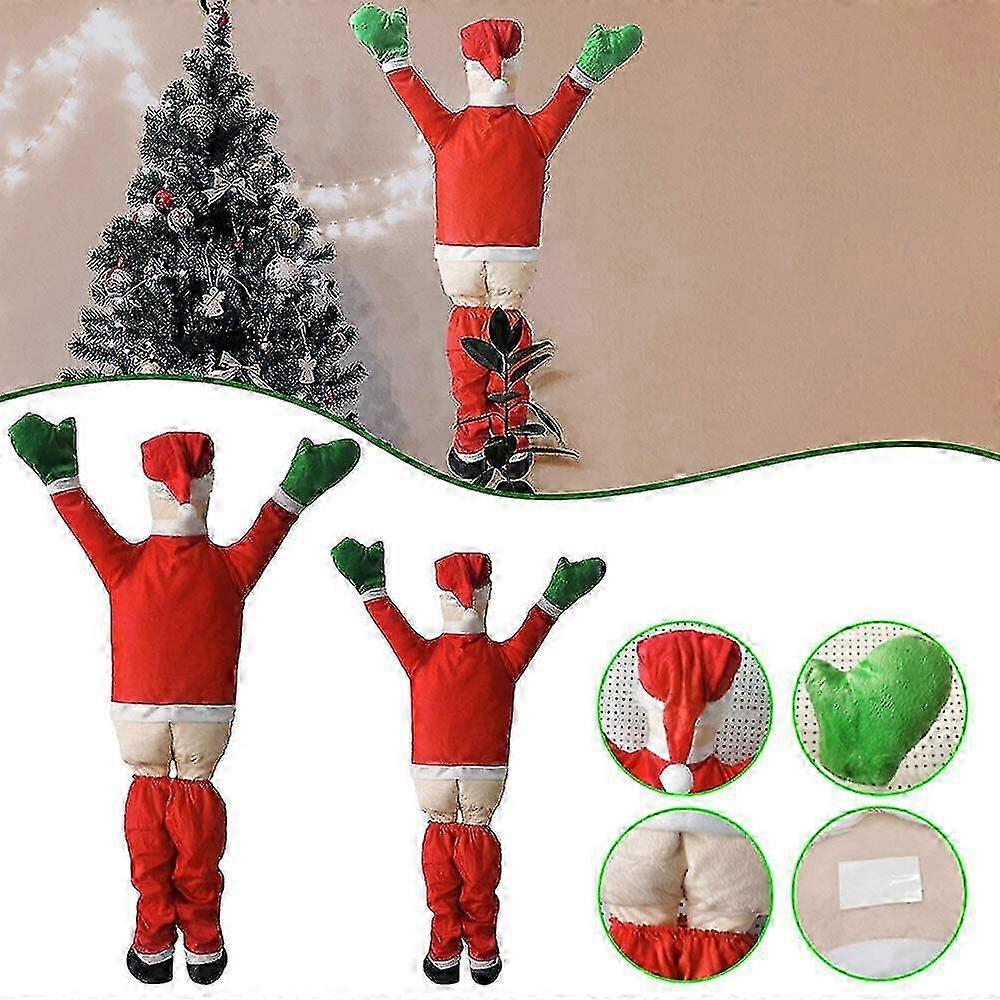 サンタクロースはズボンを脱いで壁を登り、サンタクロースの吊り下げギフトを飾ります。100％新品