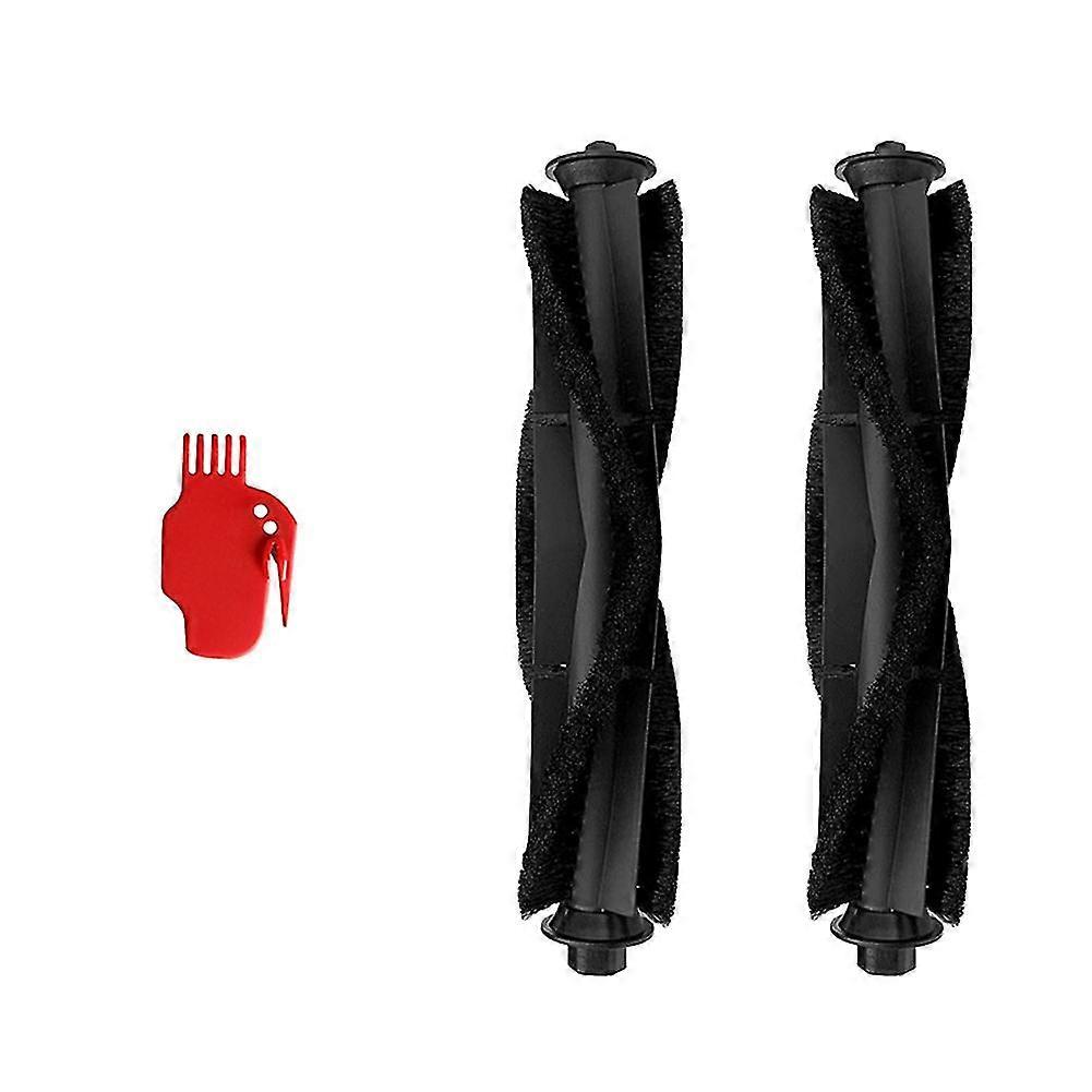 2 Main Brushes + 1 Cleaning Brush for R1 Robot Vacuum Cleaner Replaceable Accessories