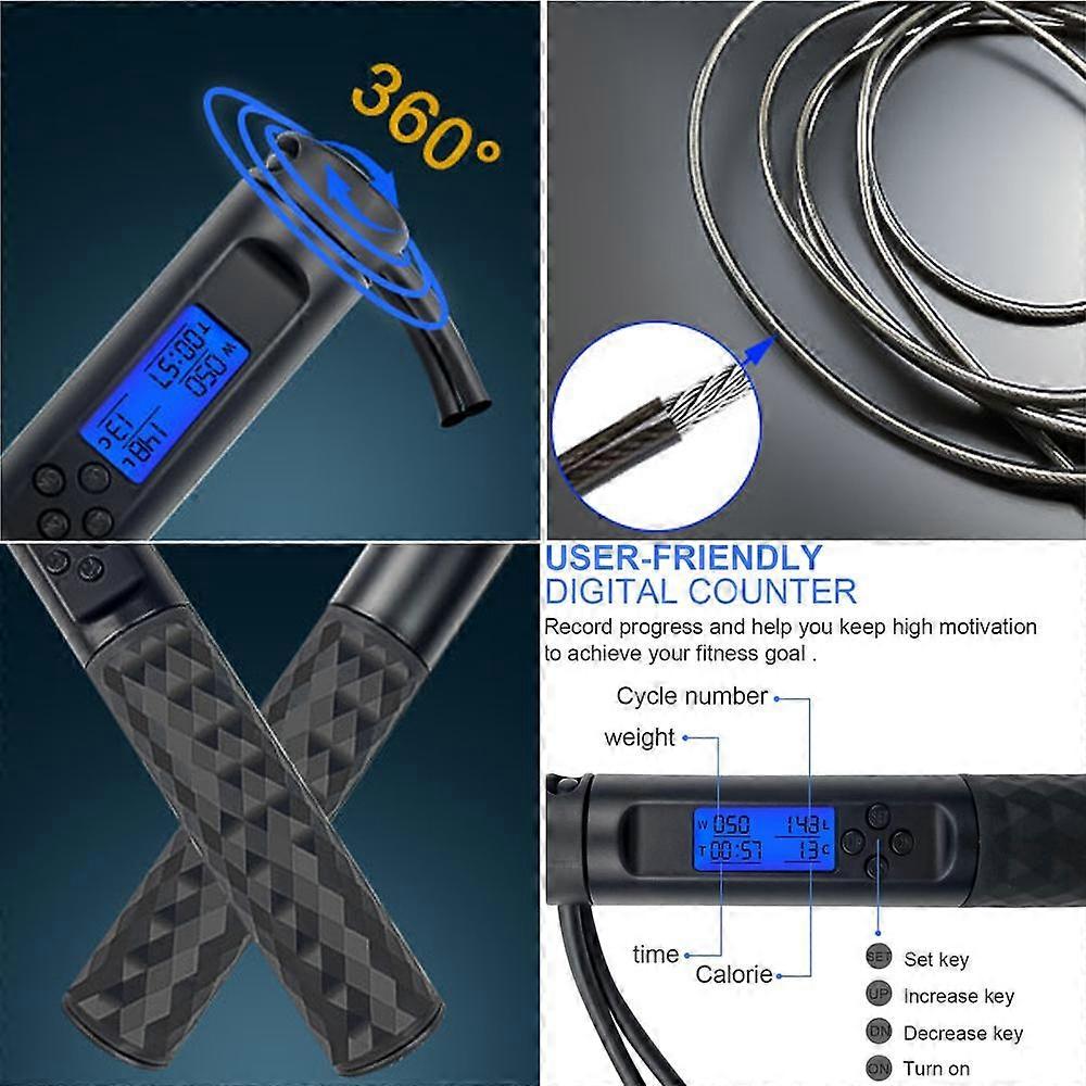 Jump Rope, Speed Skipping Rope With Calorie Counter, For Fitness ...