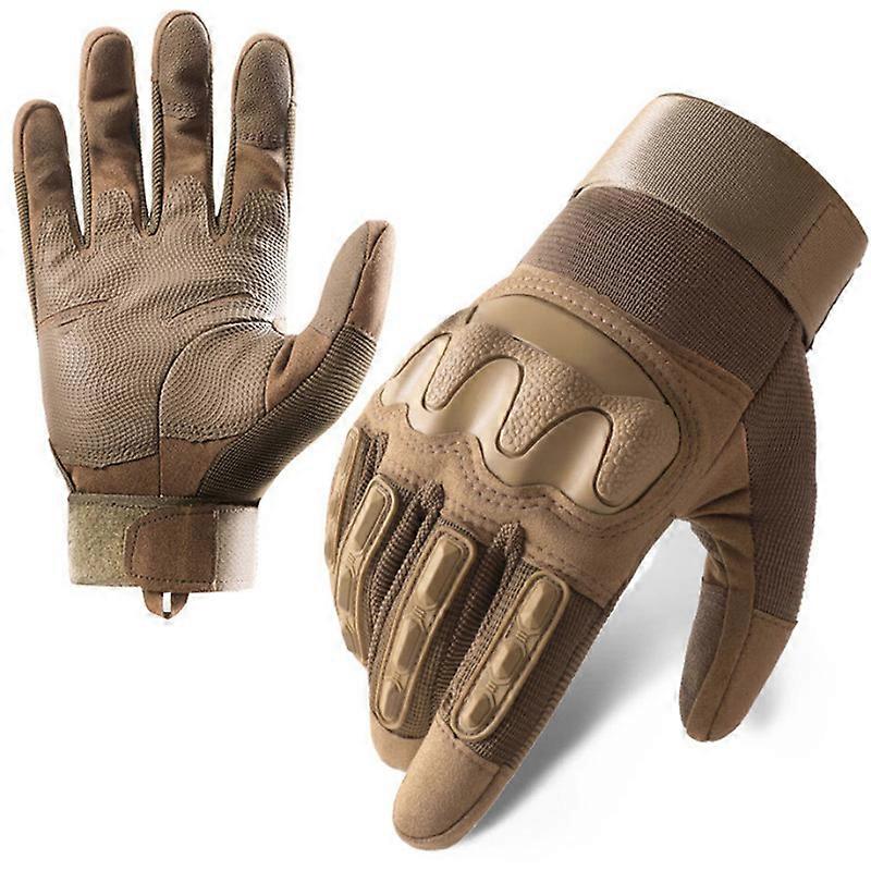 Tactical Gloves for Men, Touchscreen Work Gloves with Hard Knuckle for Outdoor Work Sports Motorcycle Cycling Tactical Training Airsoft Paintball Shoo