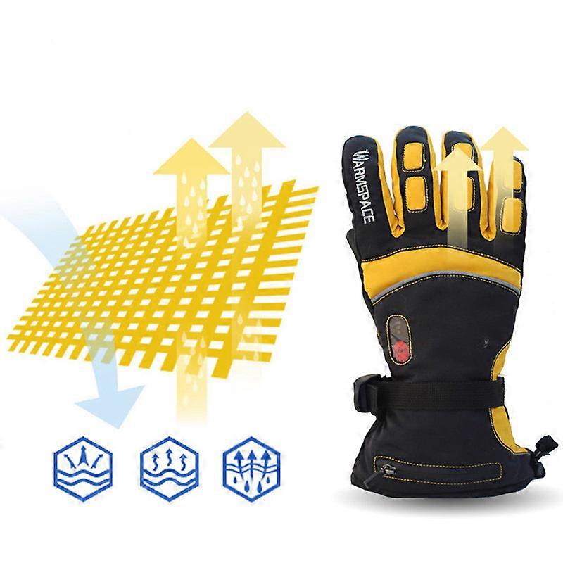 MIMIGO Men's and women's winter charging heating double-sided warm intelligent temperature regulating gloves are waterproof and cold resistant. They a