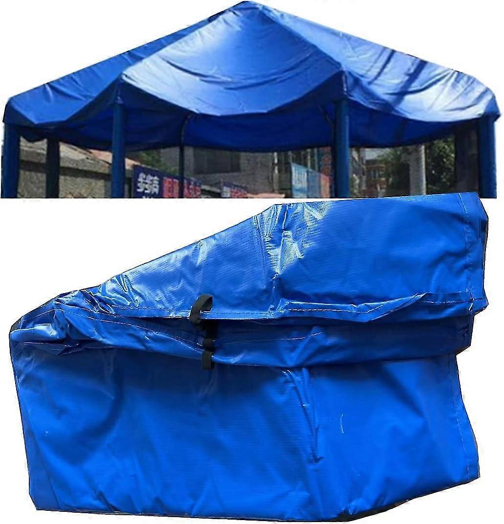 Outdoor Trampoline Tarpaulin, Garden Trampoline Tent Shade Cloth, Sun Protection Against Rain And Snow, Frameless Tarpaulin, Blue