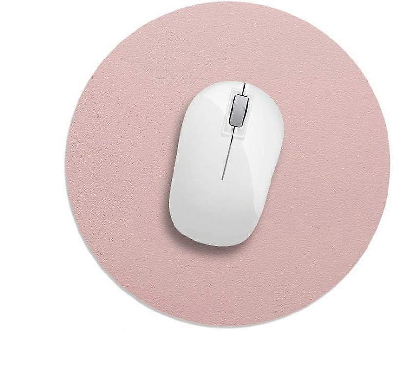 Mouse Pad Environmentally Friendly Natural Cork and PU Leather Material Round 20cm Office Mouse Pad Waterproof Double-sided Mouse Pad for PC, Computer