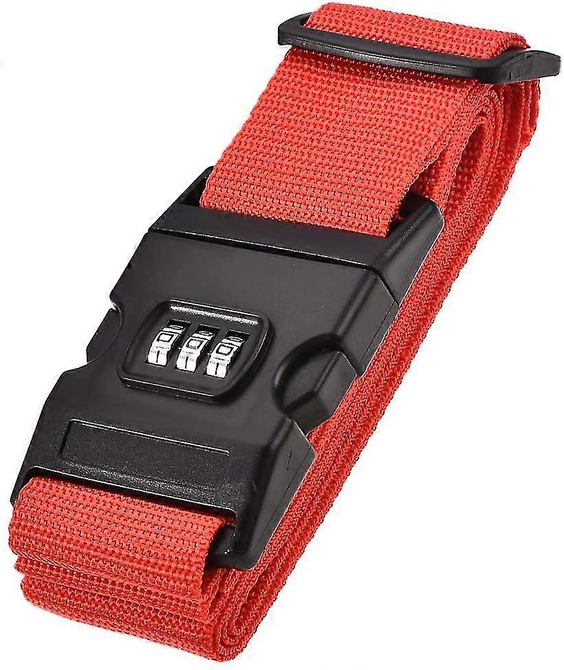 Luggage Strap Suitcase Belt With Buckle, Combination Lock, 2mx5cm Adjustable