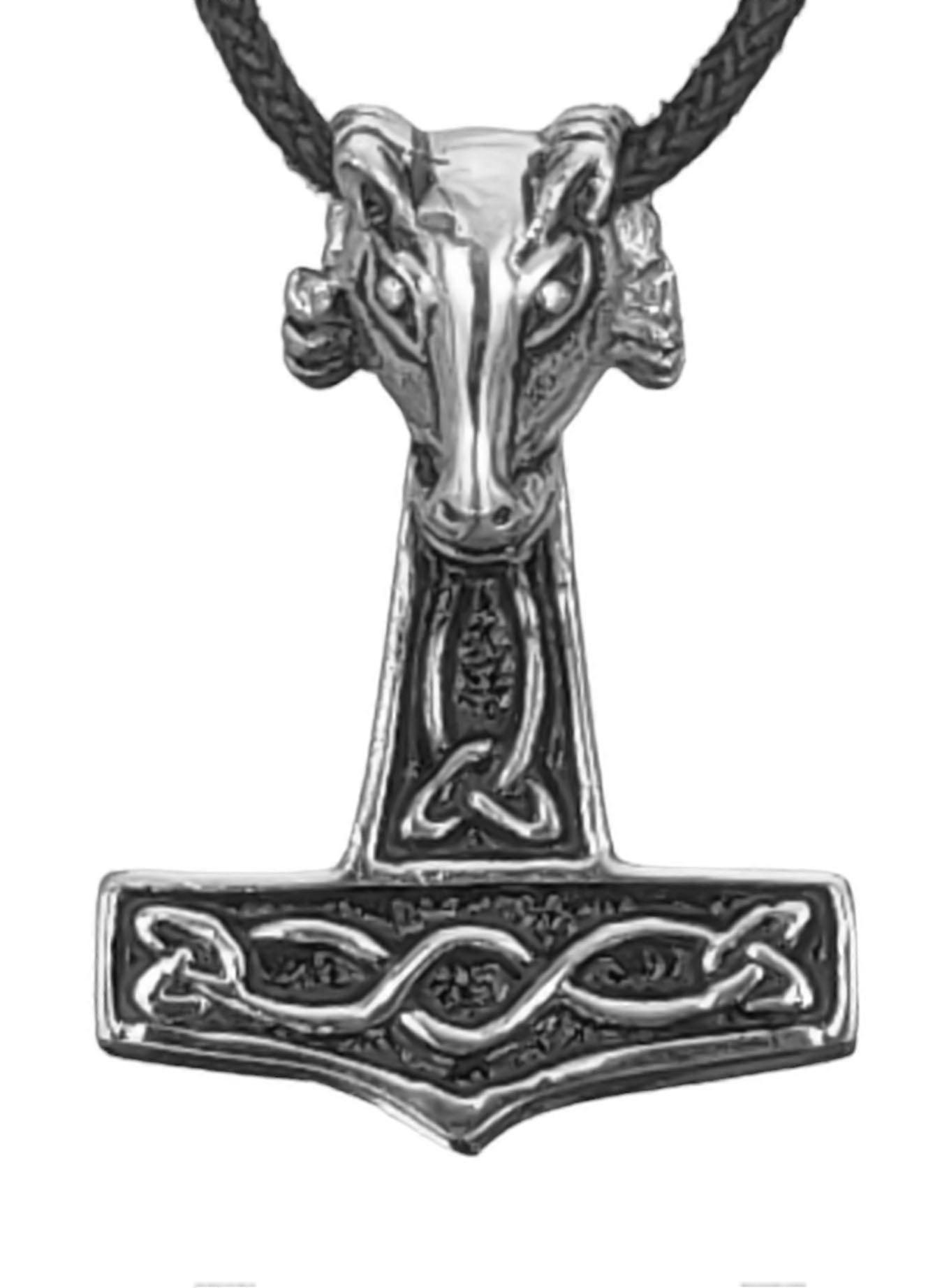 Martillo de Thor 57 con cadena de bordillo - Acero inoxidable