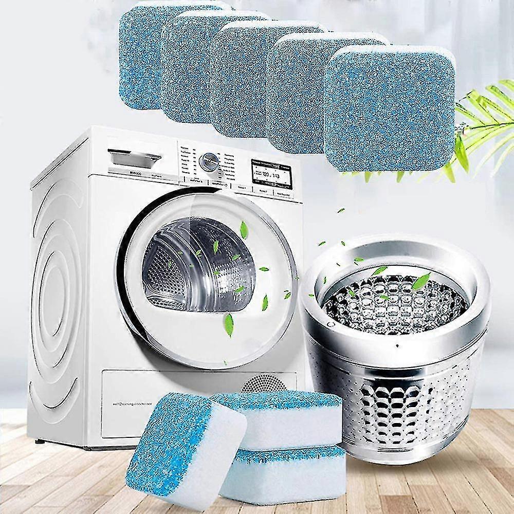8pc Machine à laver Nettoyeur Effervescent Comprimés Nettoyage en profondeur Efficace Stériliser Mildew Déodorant Éliminer les taches Home Détergent