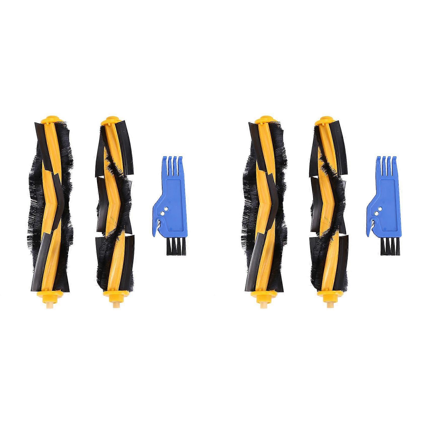 4 Pack Replacement Vacuum Cleaner Roller Brush For Ecovacs 950 Ozmo