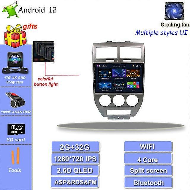 Android for Carplay For Jeep Compass 1 MK Patriot 2006 - 2010 Car Radio Multimedia Video Player Navigation GPS