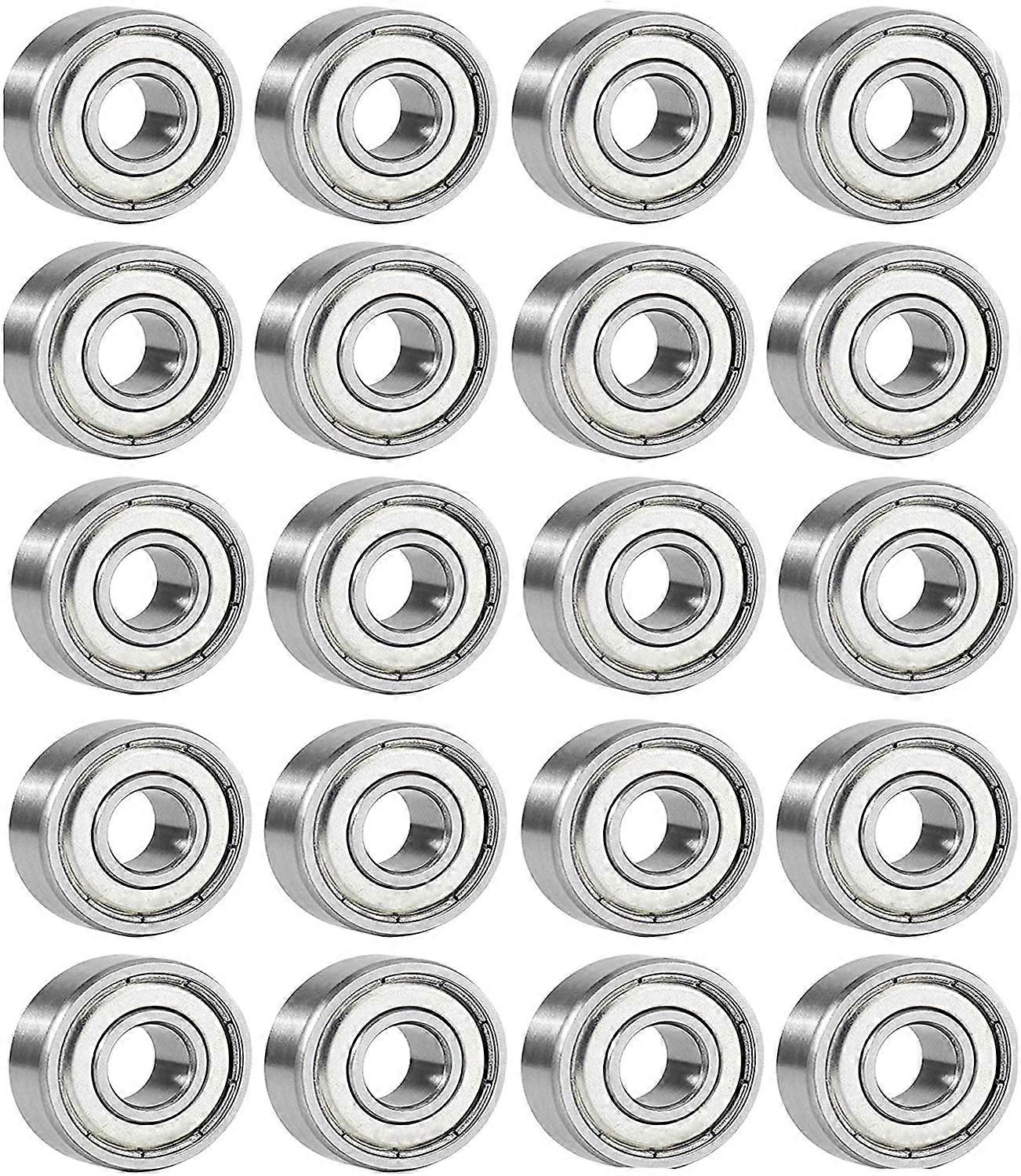 スケートボードベアリングベアリング608ZZ 20pcsボールベアリングスチールベアリングスケートボードラジアルボールベアリングボールベアリング