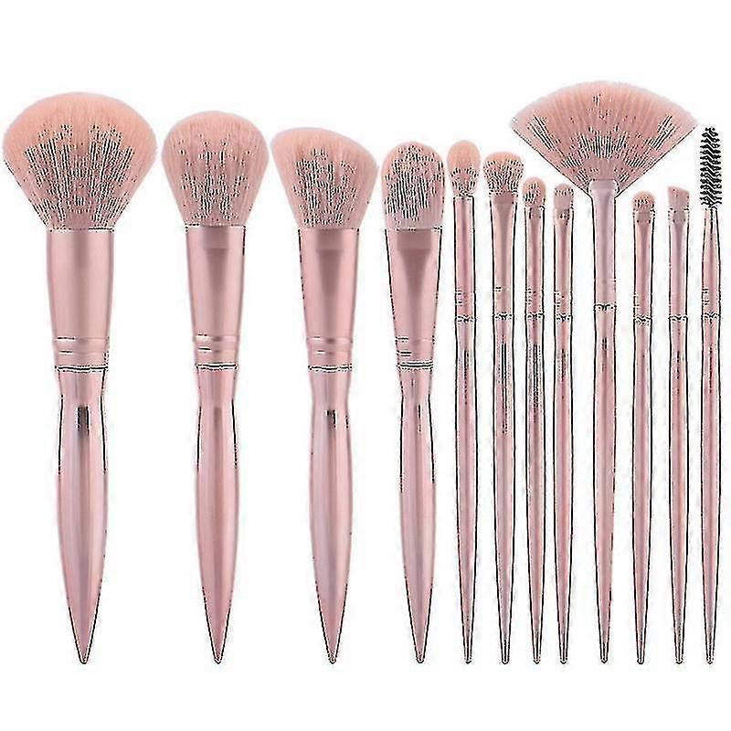 12 Pcs Rose Gold Makeup Brushes Are Super Soft Makeup Tools