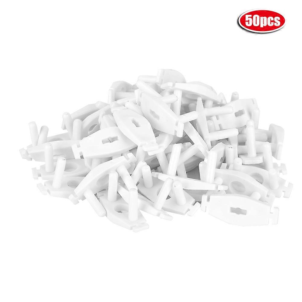 50PCS Anti electric Shock Socket Protective Cover Power Plug Insulated Safety Protector EU Plug