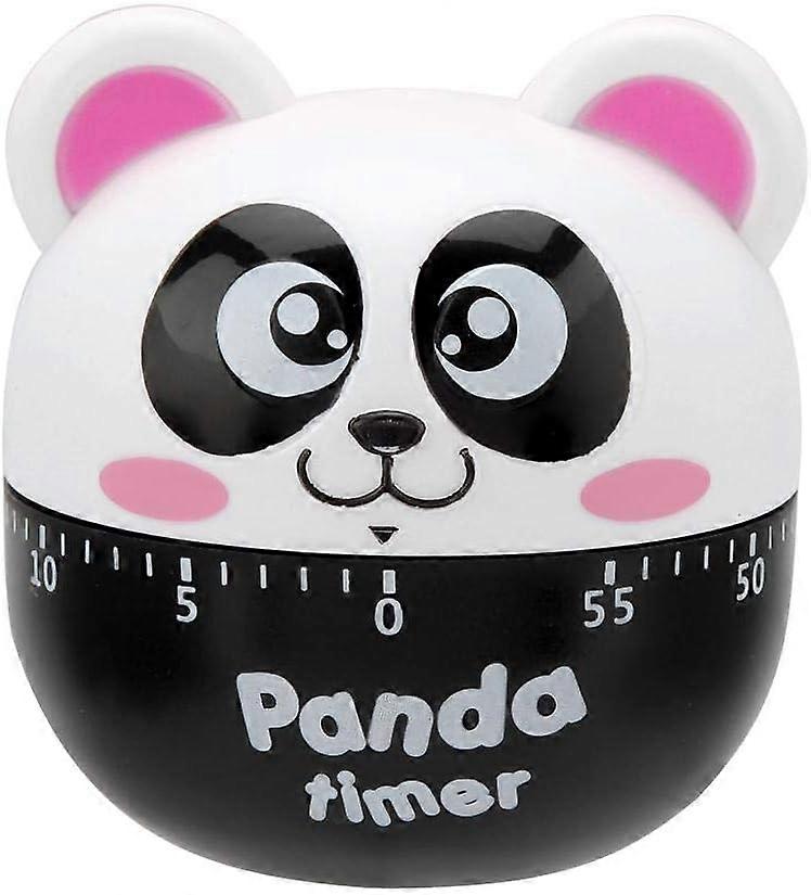 Digital Timer, Kitchen Timer, Perfect Cute Panda Shaped Reminder Timer, ABS for Cooking in The Kitchen for Frying(Pink)