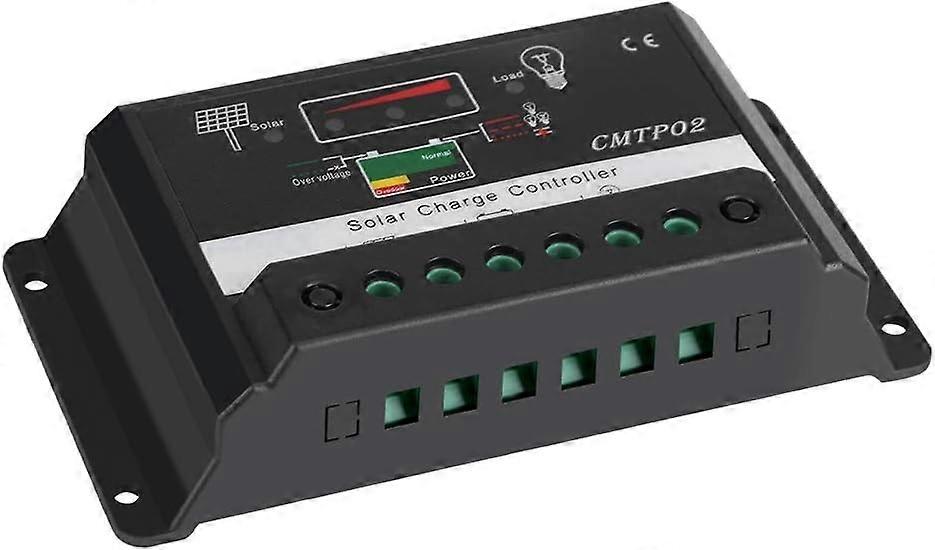 30A 12V/24V Intelligent Solar Charge Controller, Solar Panel Controller Battery Regulator
