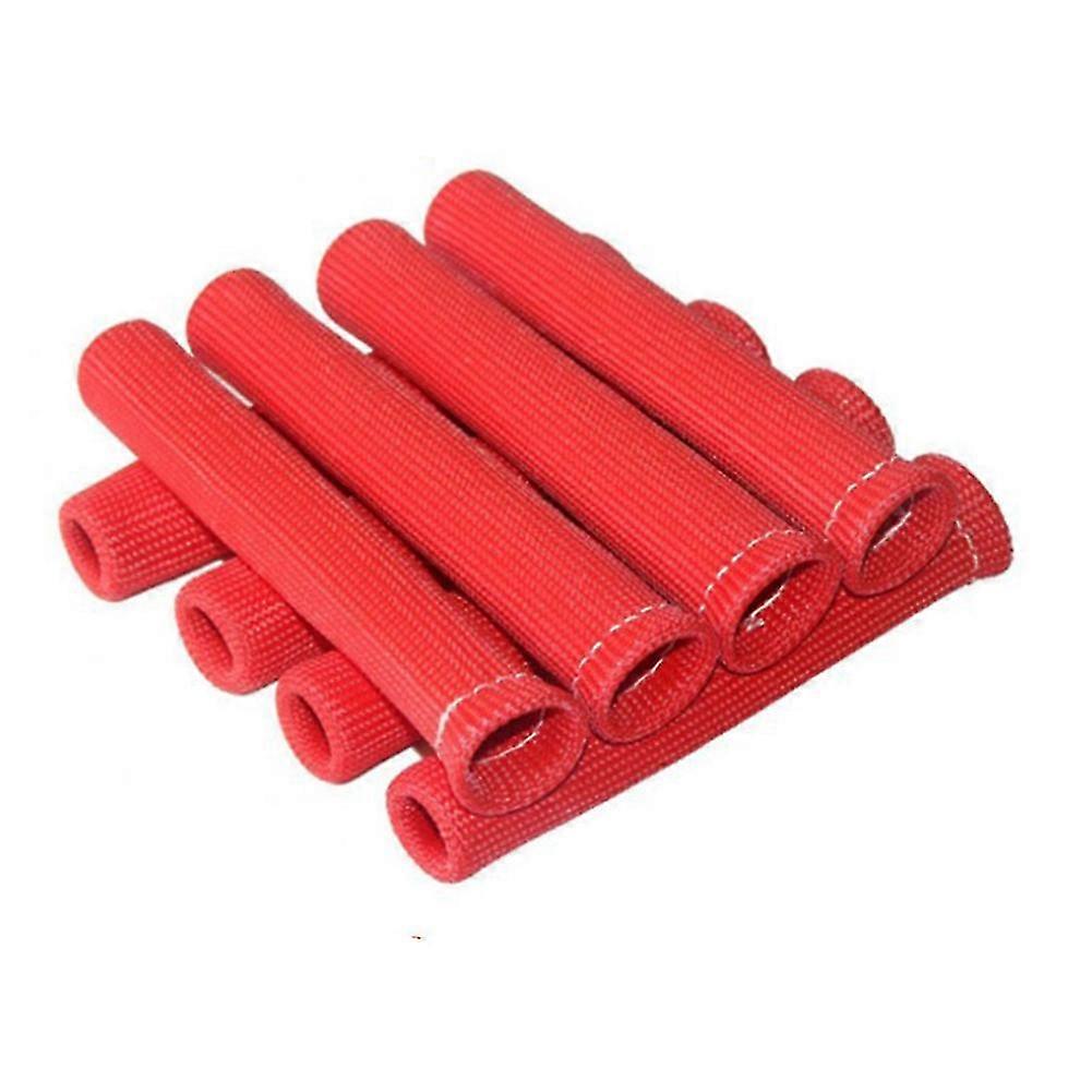 8pcs Cover Solid Auto Car Ignition Plug Wire Boot Protector Sleeve Professional