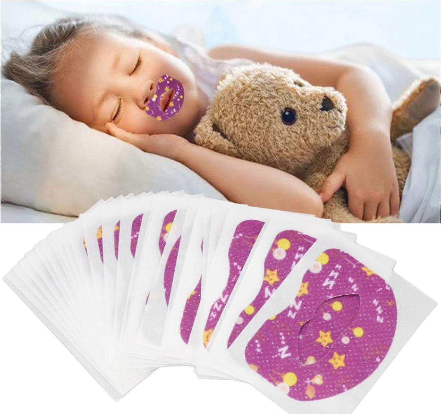 Kids Sleep Strips, Breathable Self Adhesive Mouth Strips Reducing Mouth Breathing Anti Sonring Soft Mouth Tape For Children