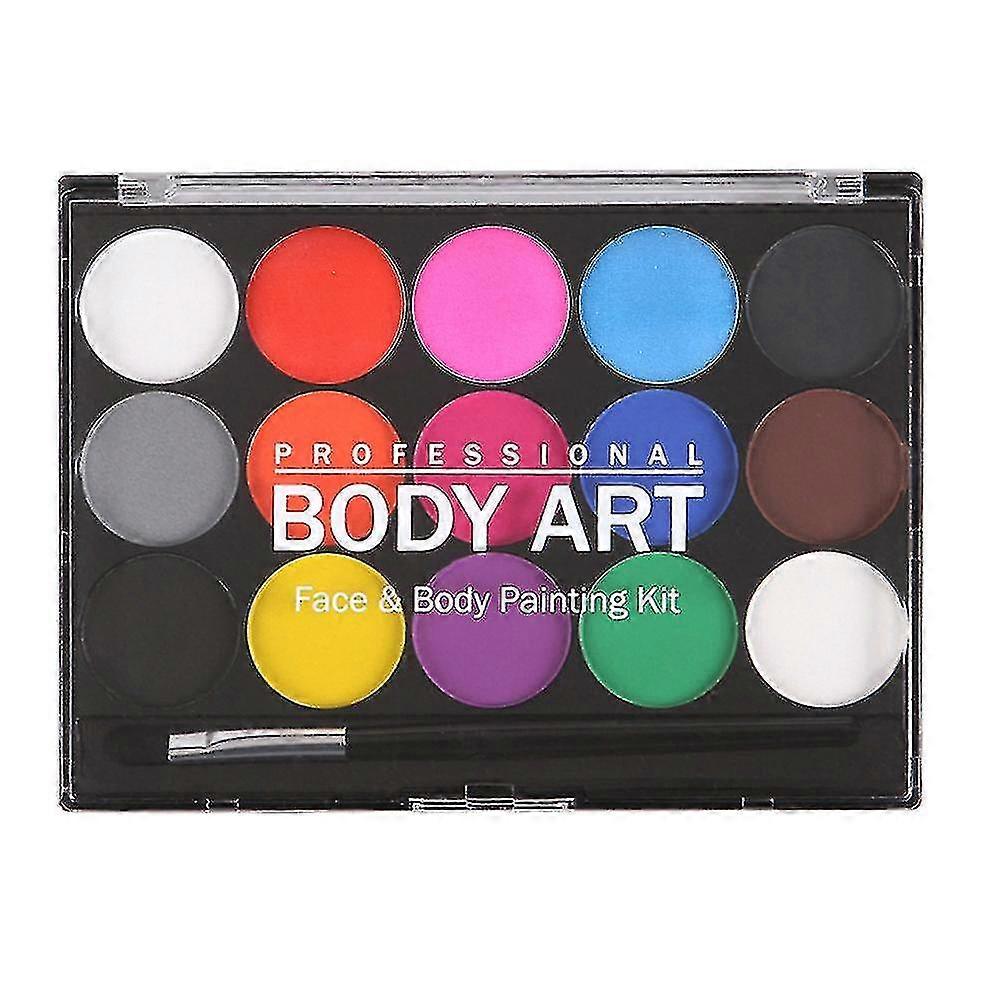 15 Colors Non-toxic Water Based Paint Face Body Painting Makeup Set
